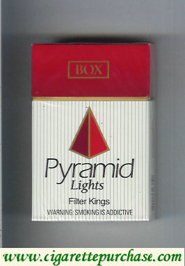 Pyramid Lights Filte Kings cigarettes hard box